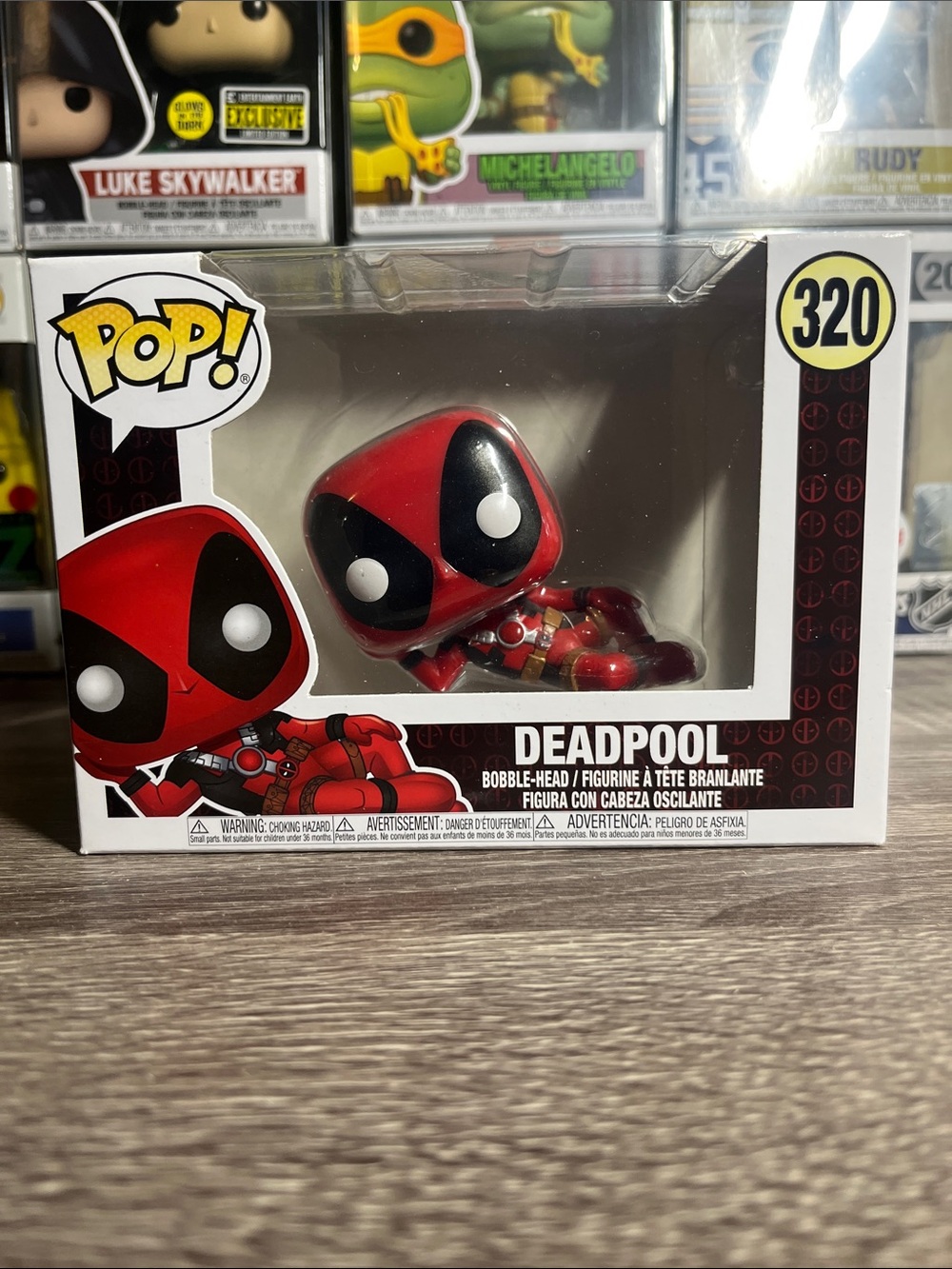 Funko Pop! Deadpool Bobble-Head Figure - Red, Black, White